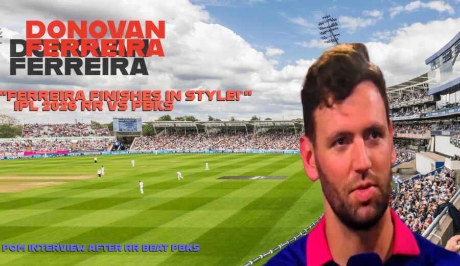 donovan ferreira ipl 2026 rr vs dc stats
