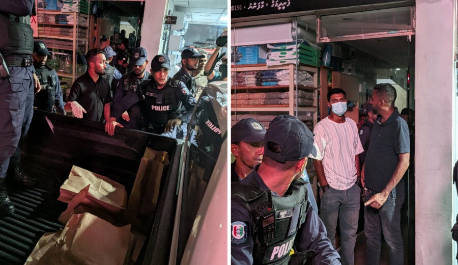 maldives police raid adhadhu muizzu documentary