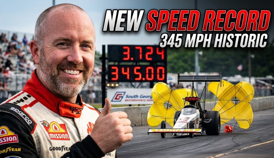 shawn langdon nhra speed record 345 mph