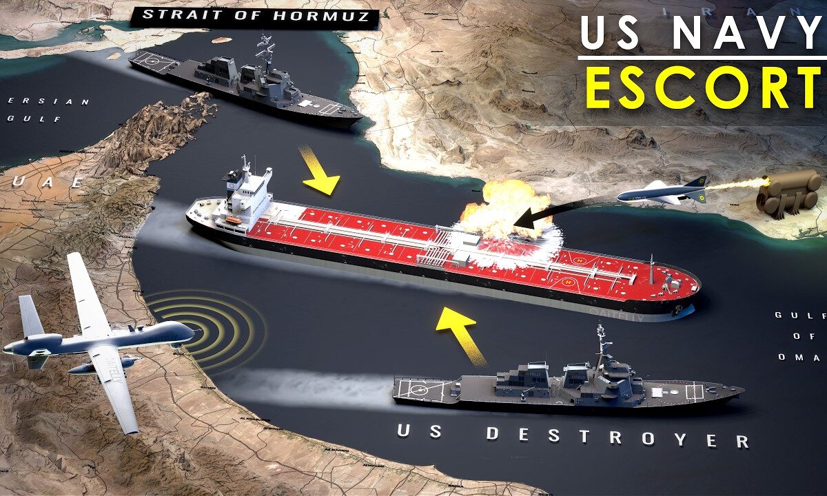 strait of hormuz us destroyers iran attack